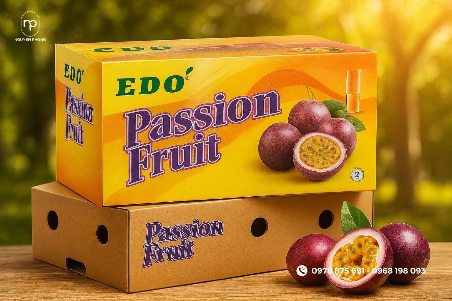 Mẫu thùng carton đựng chanh dây